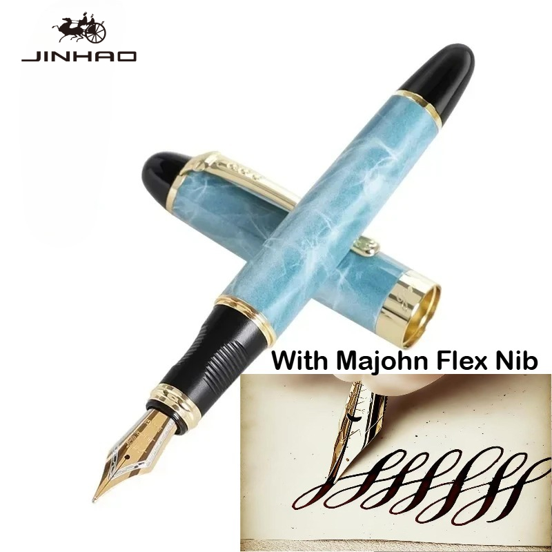Fountain Pen Calligraphy Flex Nib - JINHAO X450 With Majohn Flex Nib
