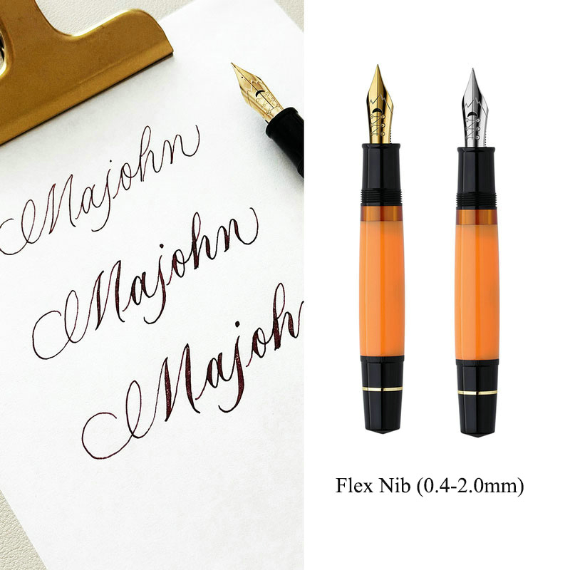 Premium Majohn Ultra Elastic B - đánh giá và giá Fountain Pen Calligraphy Flex Nib