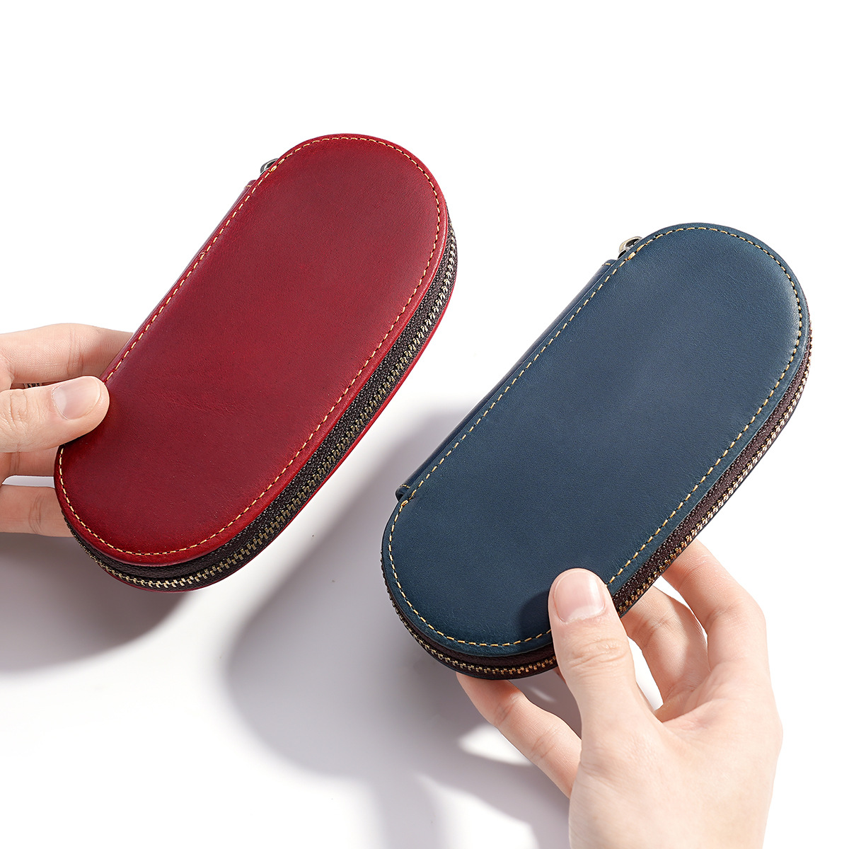 Retro 3-slot Fountain Pen Case - đánh giá và giá Leather Fountain Pen Case 3 Slots Pouch
