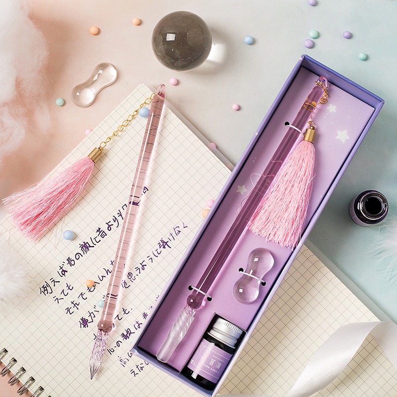 Glass Dip Pen Calligraphy Set  - đánh giá và giá Glass Dip Pen Calligraphy Ink Set
