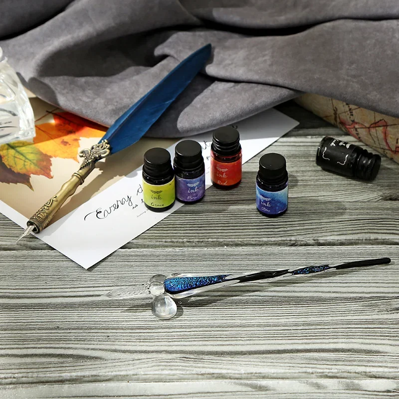 A 1PCS Glass Pen Ink Mercury S - đánh giá và giá Glass Dip Pen Calligraphy Ink Set