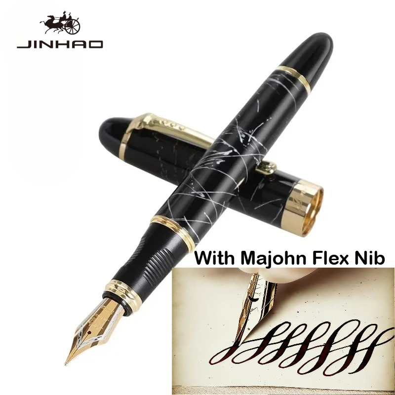 Bút máy JINHAO X450 với ngòi b - đánh giá và giá Fountain Pen Calligraphy Flex Nib
