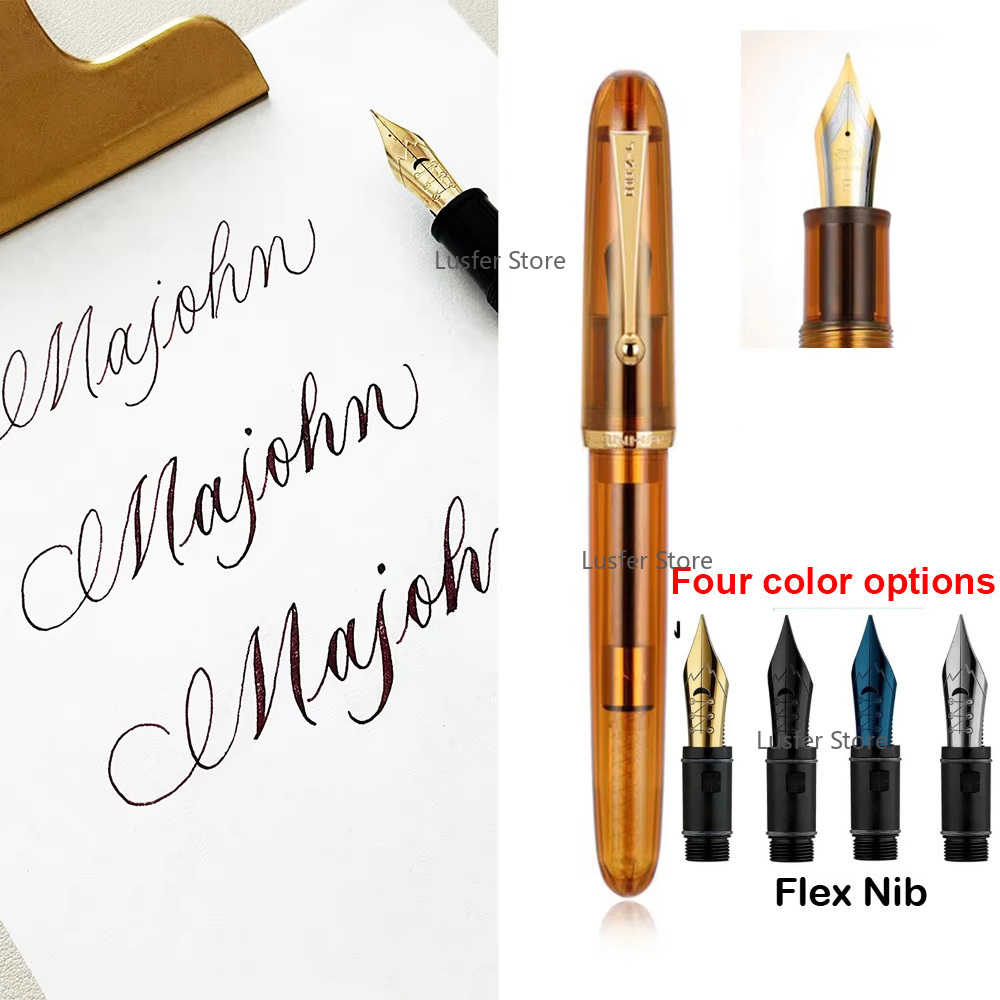 Limited Jinhao 9016 Acrylic Tr - đánh giá và giá Fountain Pen Calligraphy Flex Nib