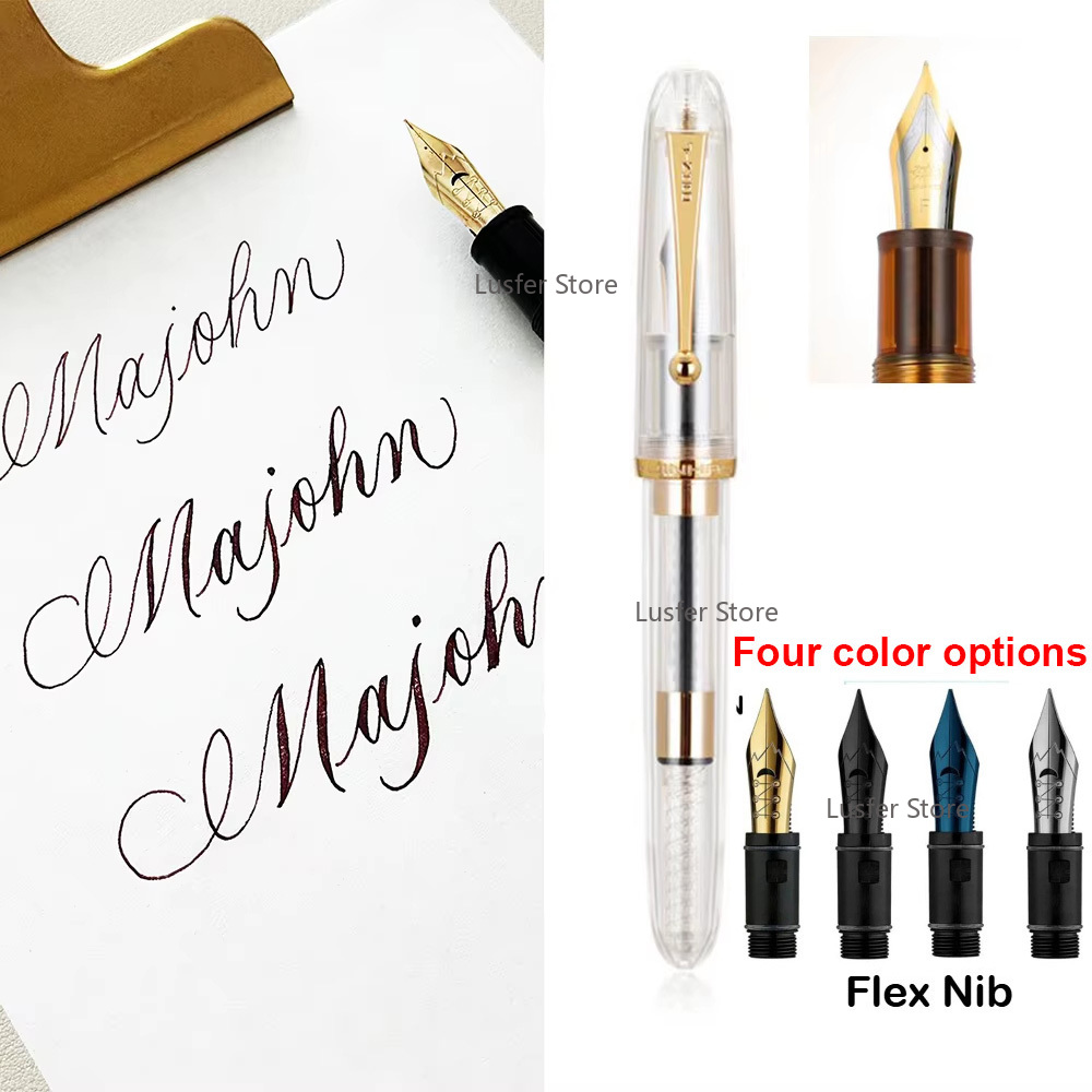 Limited Jinhao 9016 Acrylic Tr - đánh giá và giá Fountain Pen Calligraphy Flex Nib