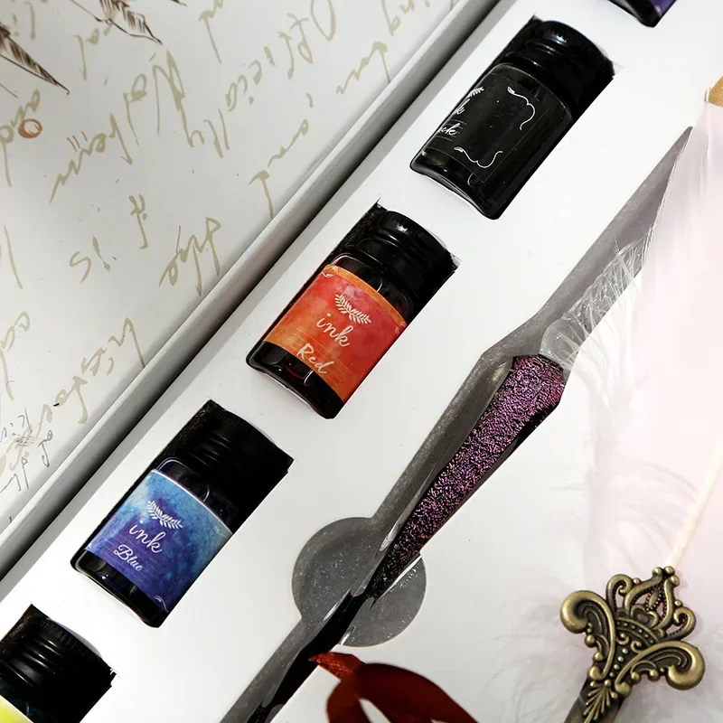 A 1PCS Glass Pen Ink Mercury S - đánh giá và giá Glass Dip Pen Calligraphy Ink Set