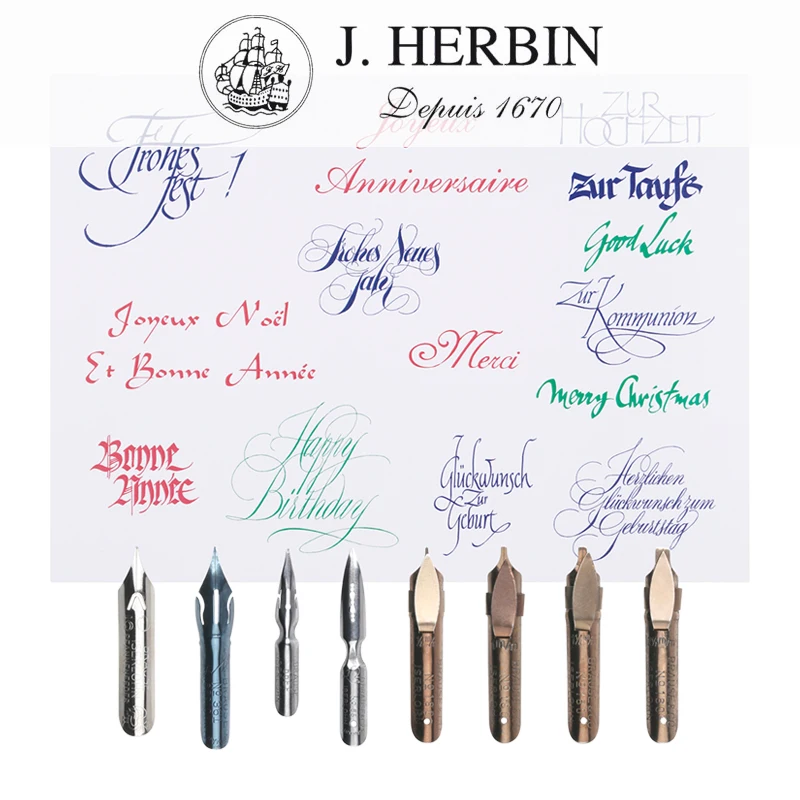 Original France's J. Herbin x  - đánh giá và giá Fountain Pen Calligraphy Flex Nib