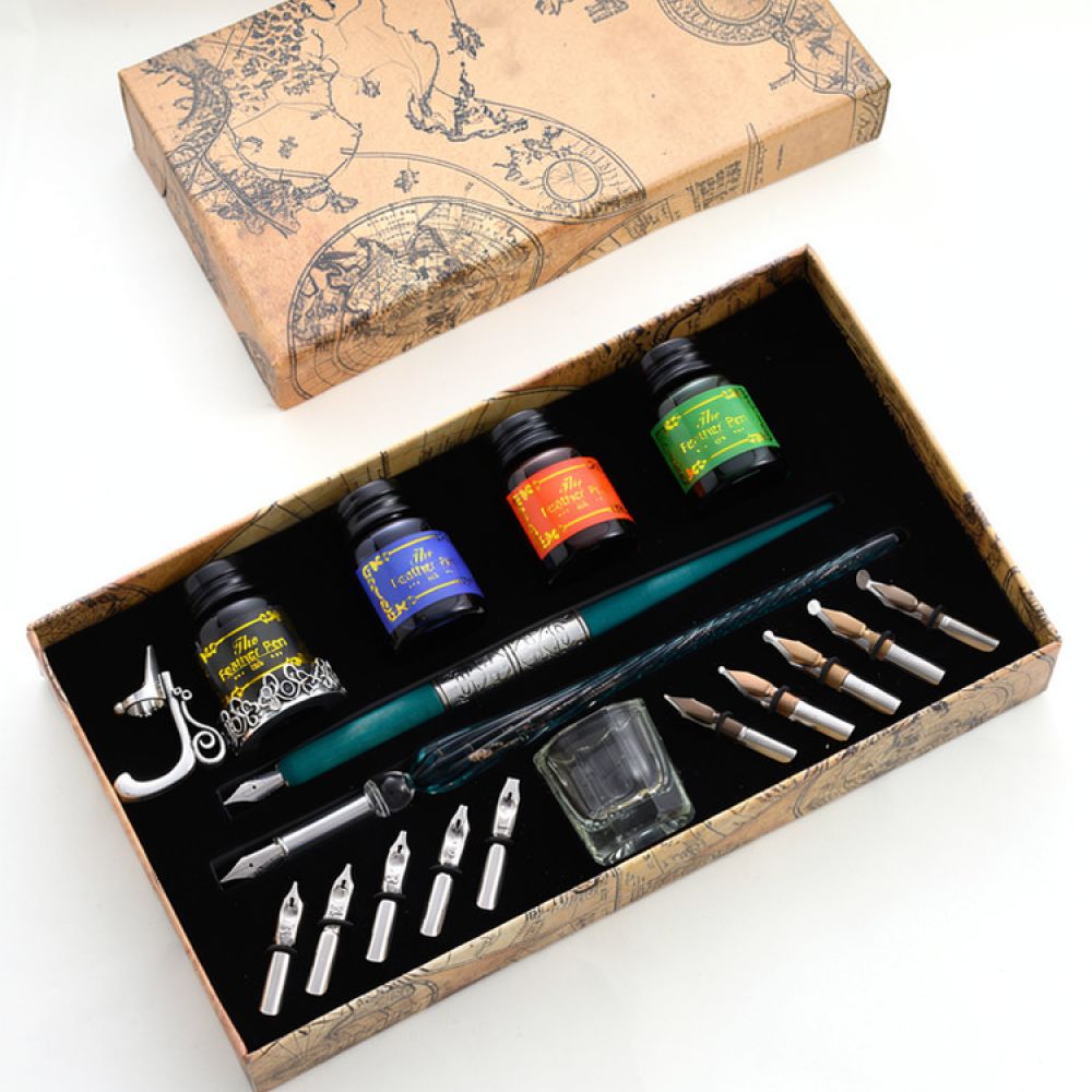 Premium Glass Dip Pen Set Star - đánh giá và giá Glass Dip Pen Calligraphy Ink Set