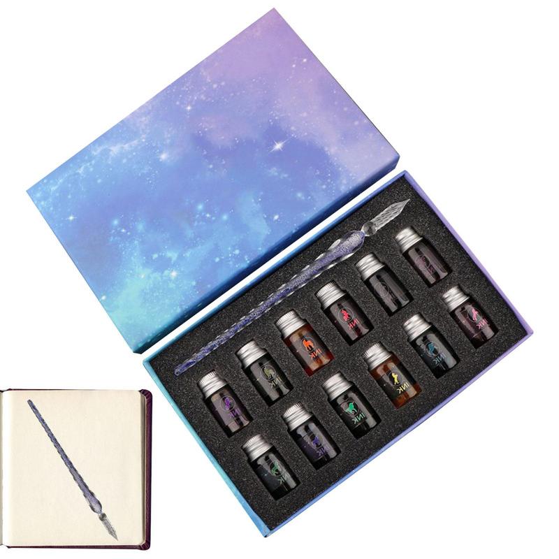 Glass Dip Pen Set Crystal Star - đánh giá và giá Glass Dip Pen Calligraphy Ink Set