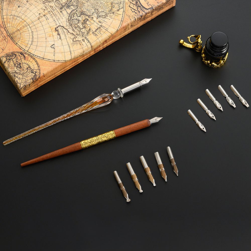 Modern Glass Dip Pen Set Starr - đánh giá và giá Glass Dip Pen Calligraphy Ink Set