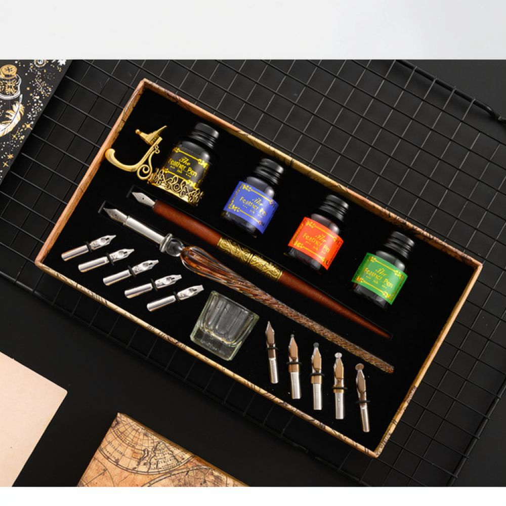 Modern Glass Dip Pen Set Starr - đánh giá và giá Glass Dip Pen Calligraphy Ink Set