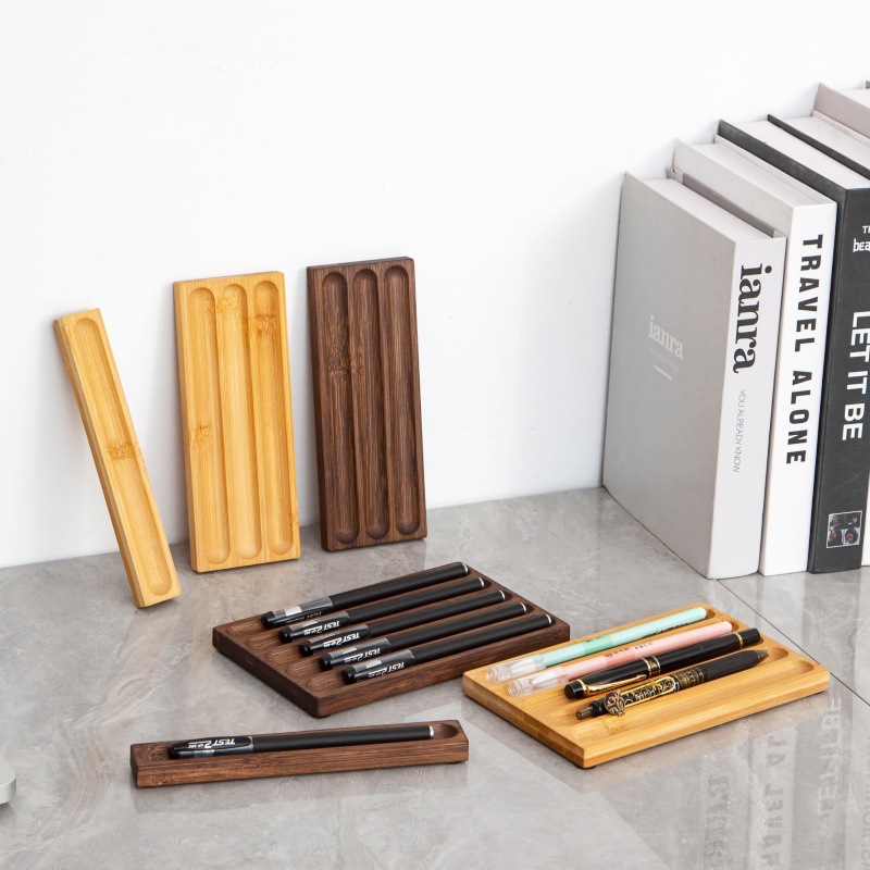 Fountain Pen Holder Desktop Di - đánh giá và giá Wooden Fountain Pen Desk Stand Holder