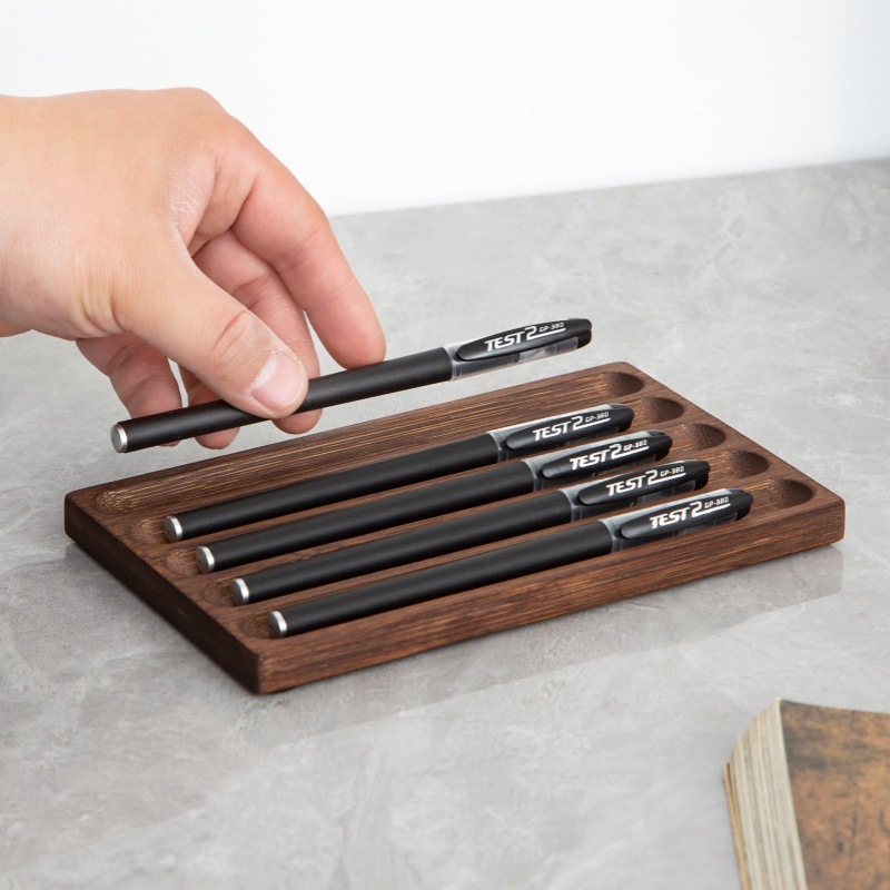 Fountain Pen Holder Desktop Di - đánh giá và giá Wooden Fountain Pen Desk Stand Holder
