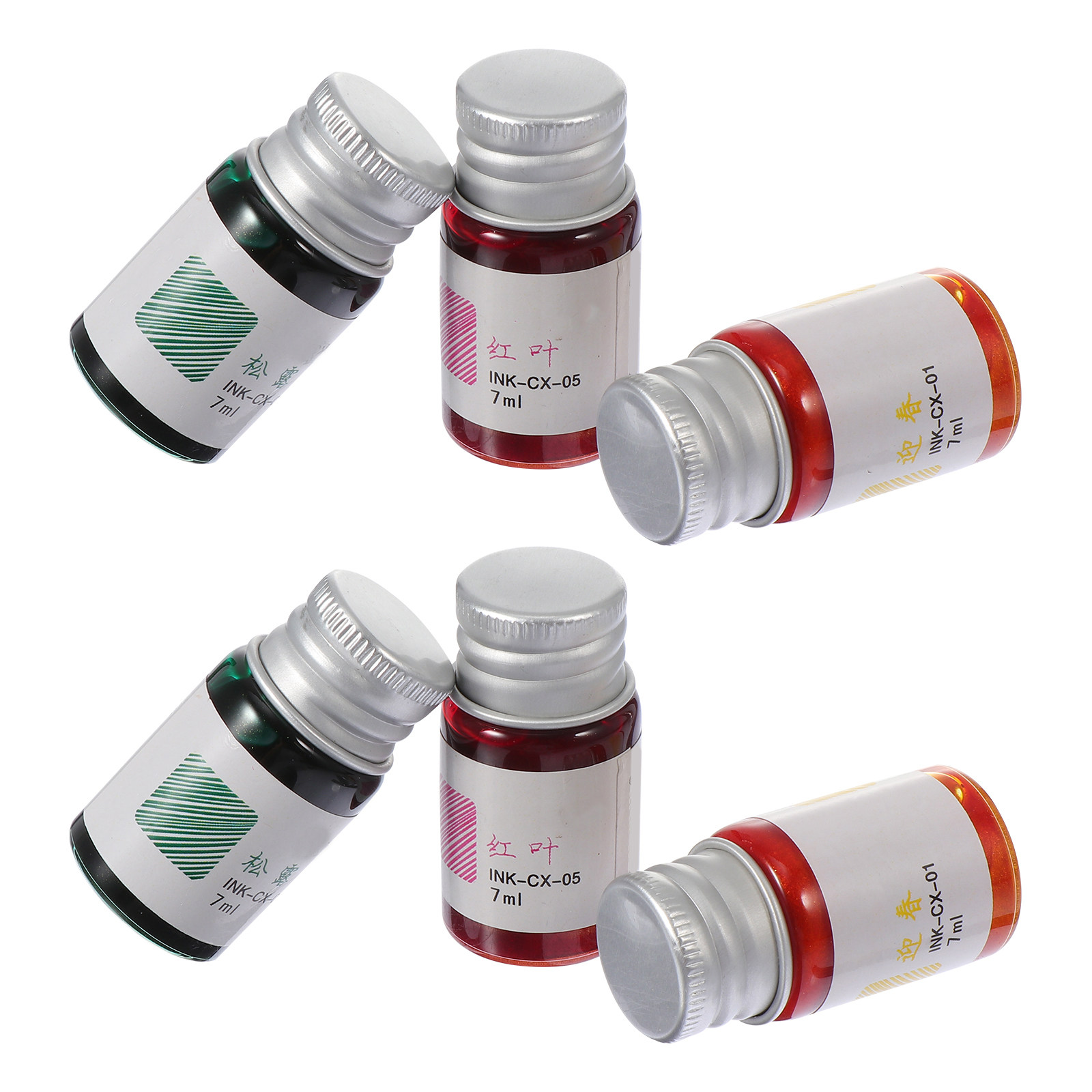 6Pcs Vintage Color Ink Set for - đánh giá và giá Glass Dip Pen Calligraphy Ink Set