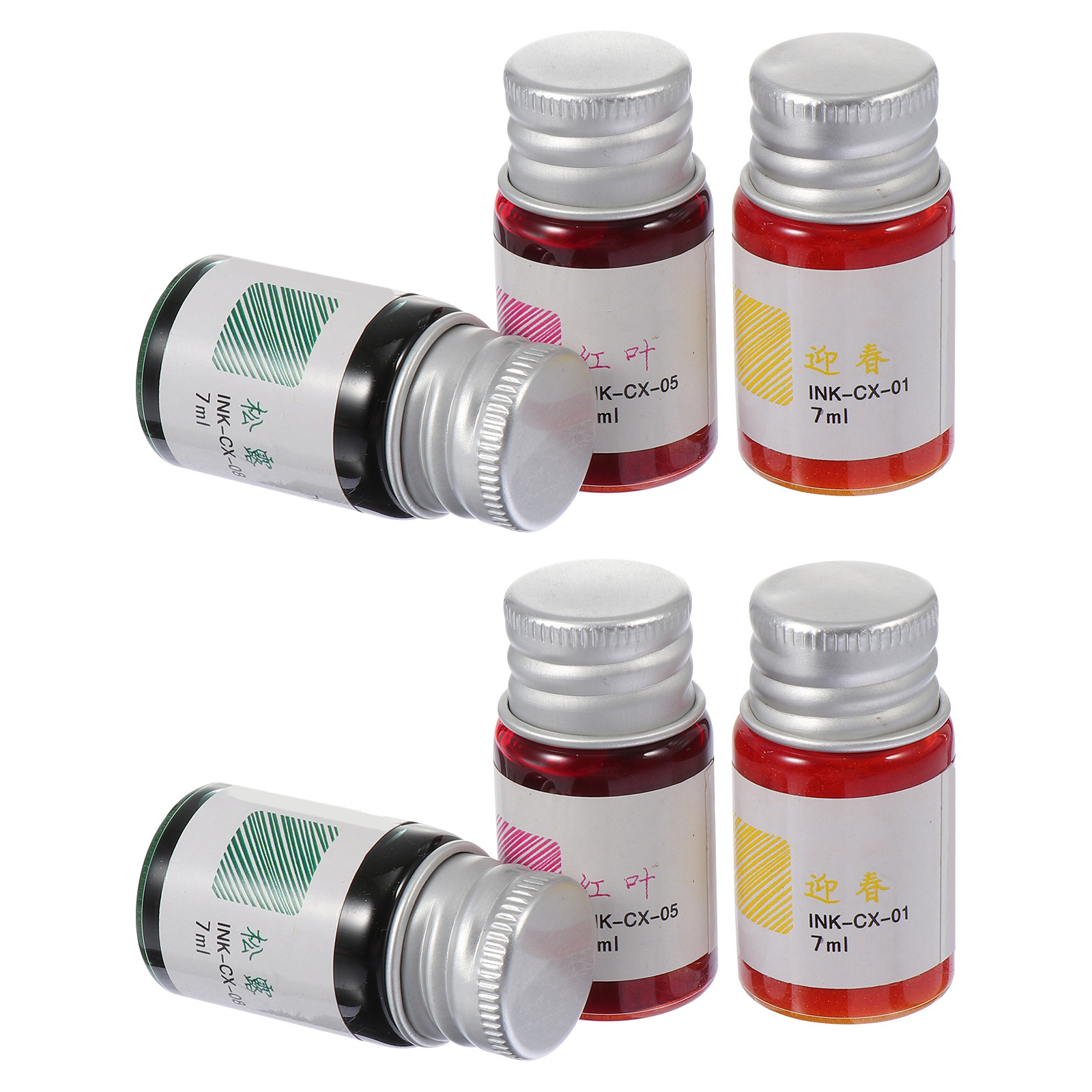 6Pcs Vintage Color Ink Set for - đánh giá và giá Glass Dip Pen Calligraphy Ink Set