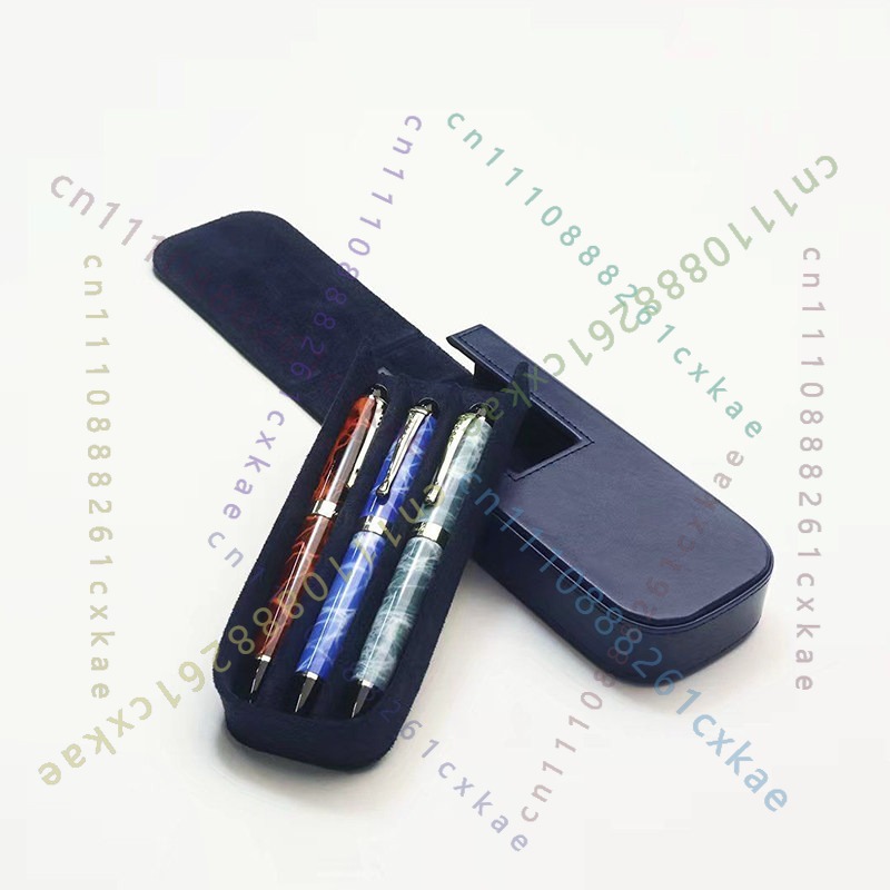 3‑Slots Pen Storage Case, PU L - đánh giá và giá Leather Fountain Pen Case 3 Slots Pouch