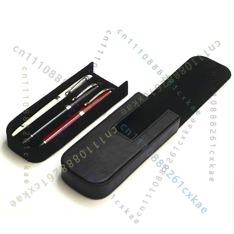 3‑Slots Pen Storage Case, PU L - đánh giá và giá Leather Fountain Pen Case 3 Slots Pouch