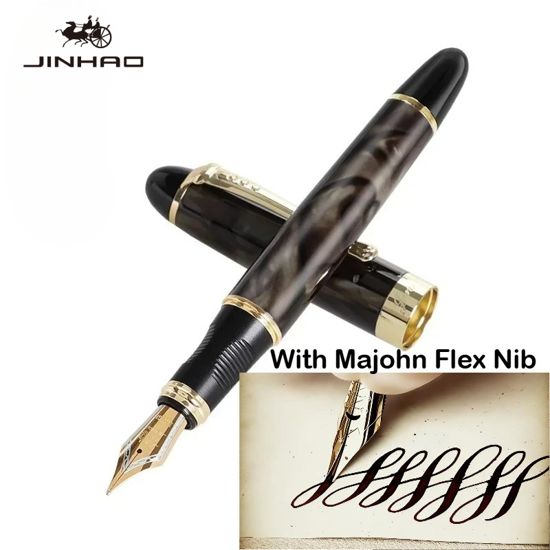 JINHAO X450 Fountain Pen With  - đánh giá và giá Fountain Pen Calligraphy Flex Nib