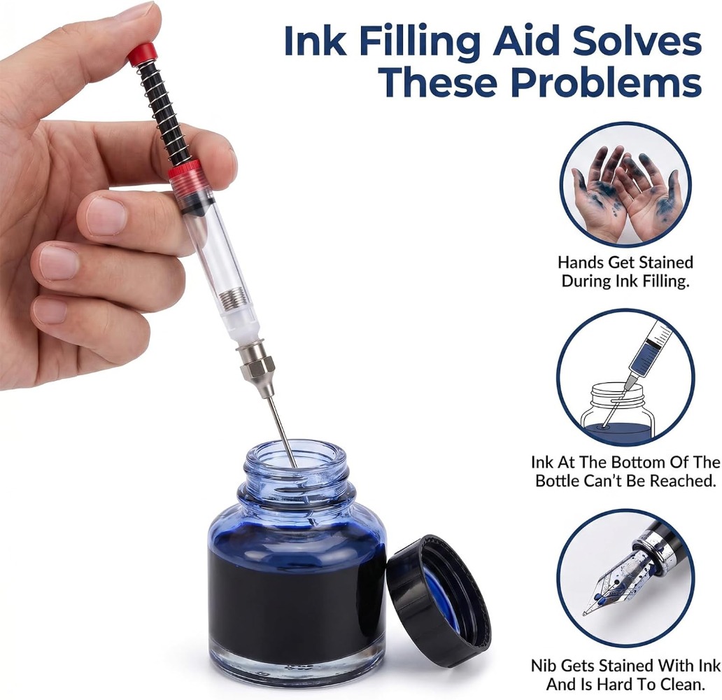 1-10PCS Fountain Pen Filler In - đánh giá và giá Fountain Pen Converter Ink Suction