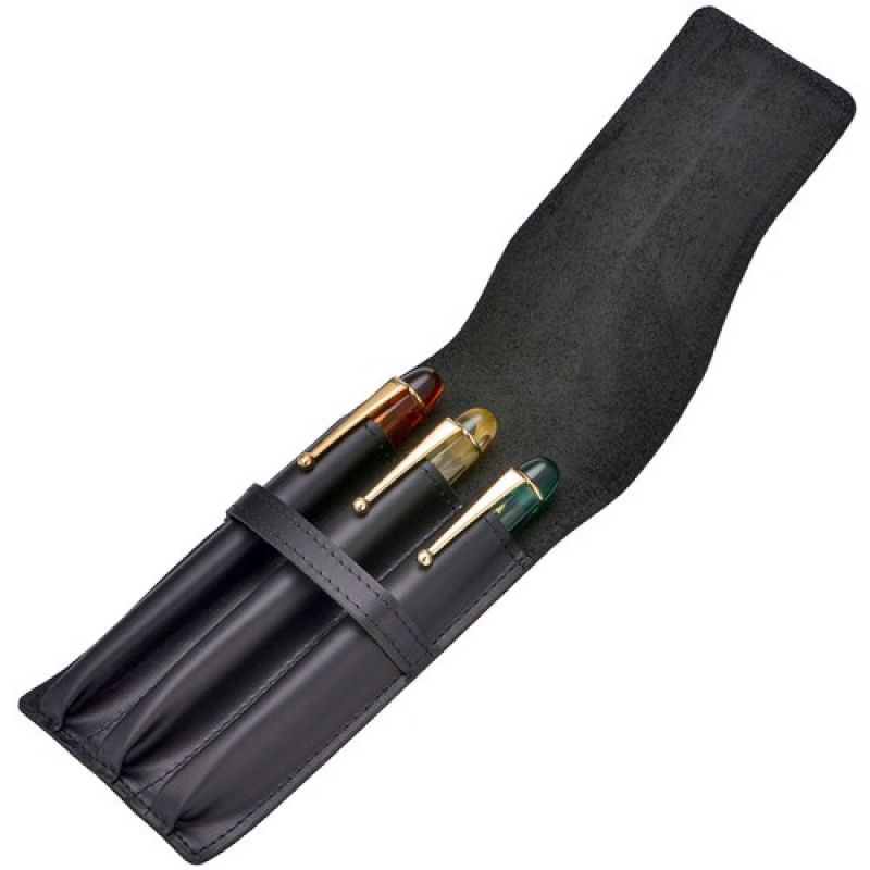 A+ 3 Slots Vintage Leather Fou - đánh giá và giá Leather Fountain Pen Case 3 Slots Pouch