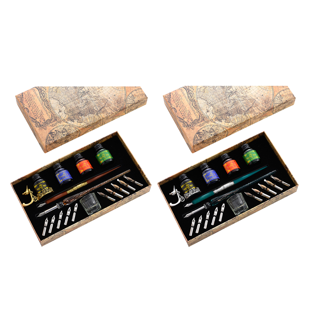 European Dip Pen Fountain Retr - đánh giá và giá Glass Dip Pen Calligraphy Ink Set