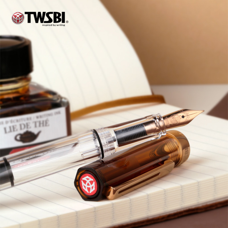 TWSBI ECO Coffee Brown Fountai - đánh giá và giá Fountain Pen Piston Filler Large Ink