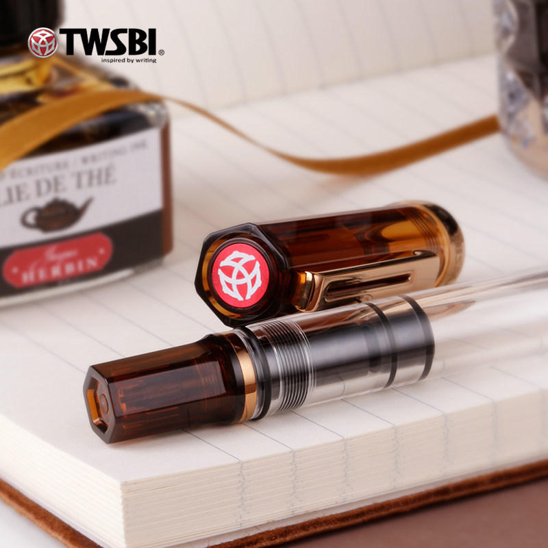 TWSBI ECO Coffee Brown Fountai - đánh giá và giá Fountain Pen Piston Filler Large Ink