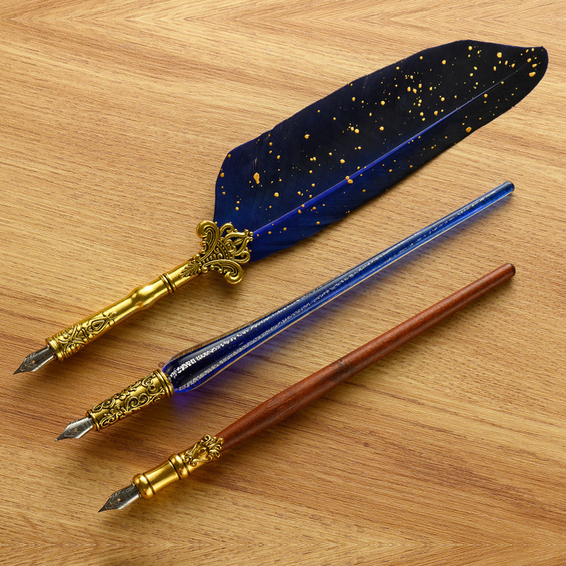 Classic Glass Dip Pens 18 Nibs - đánh giá và giá Glass Dip Pen Calligraphy Ink Set