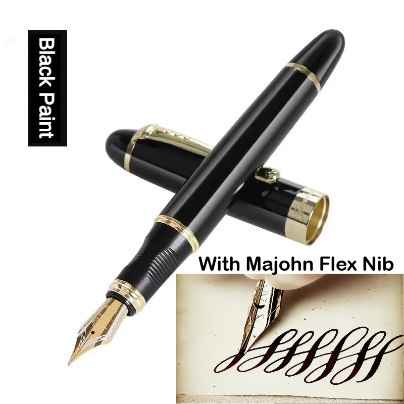 JINHAO X450 Metal Fountain Pen - đánh giá và giá Fountain Pen Calligraphy Flex Nib