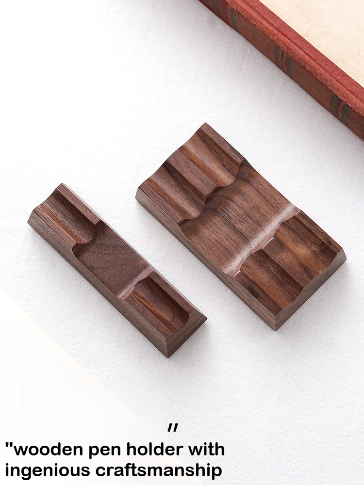 Walnut Wood Pen Holder Stand f - đánh giá và giá Wooden Fountain Pen Desk Stand Holder