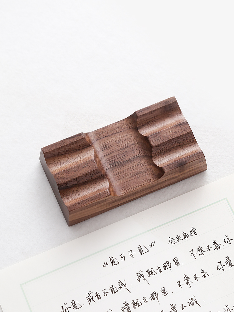 Walnut Wood Pen Holder Stand f - đánh giá và giá Wooden Fountain Pen Desk Stand Holder
