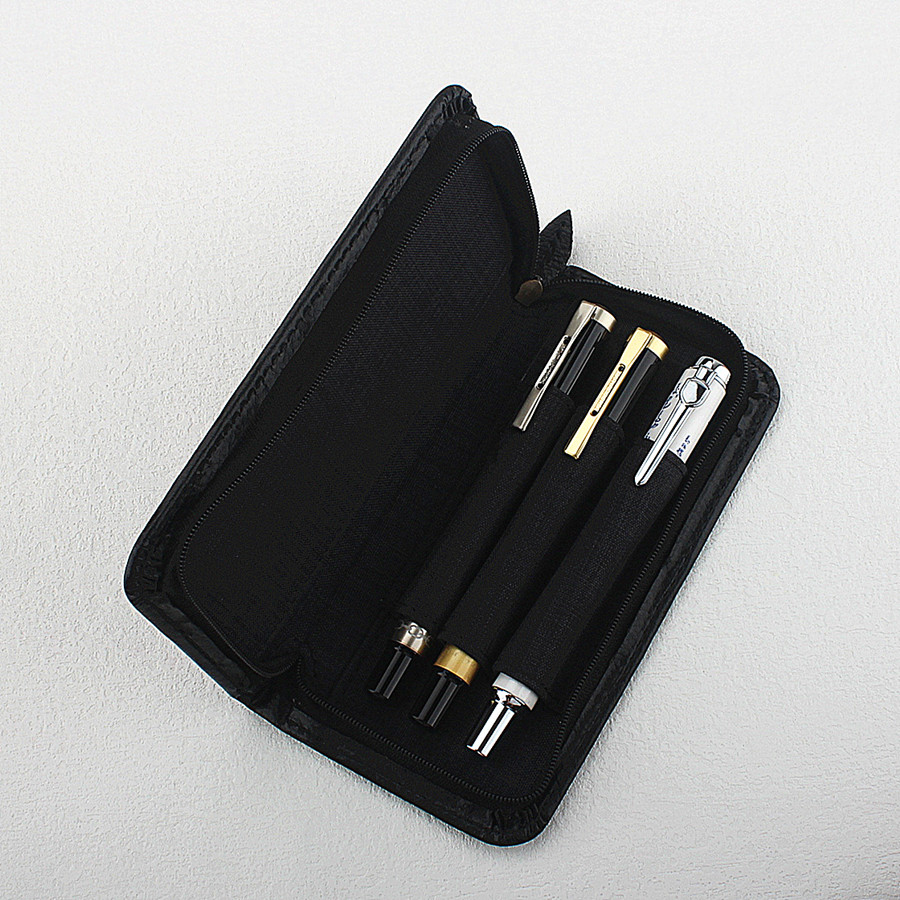 PU Leather Fountain Pen Case Z - đánh giá và giá Leather Fountain Pen Case 3 Slots Pouch