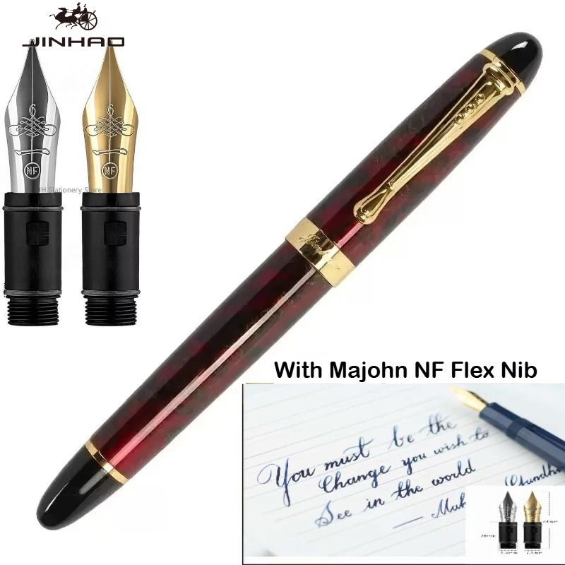 JINHAO X450 Fountain Pen With  - đánh giá và giá Fountain Pen Calligraphy Flex Nib