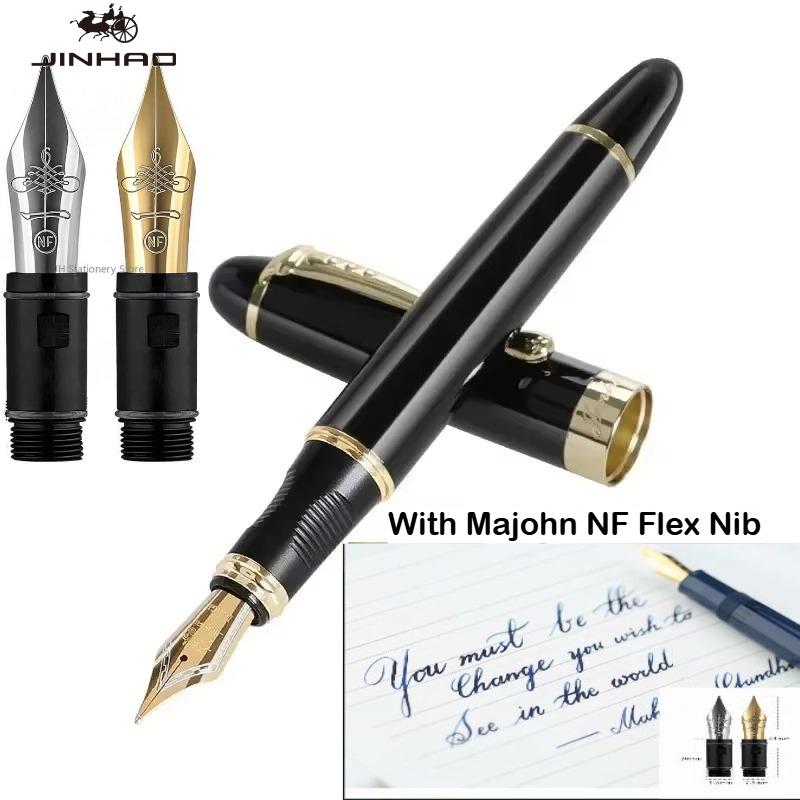 JINHAO X450 Fountain Pen With  - đánh giá và giá Fountain Pen Calligraphy Flex Nib